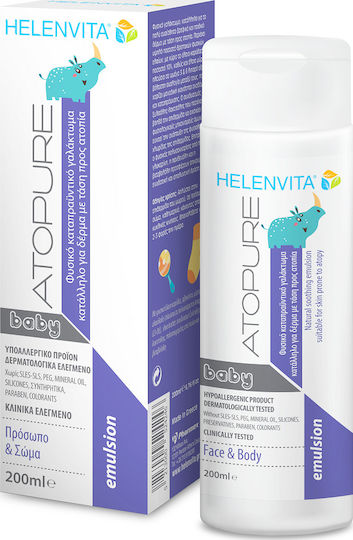 Helenvita Atopure Emulsion βεφικη/παιδικη Κρέμα για Ενυδάτωση 200ml