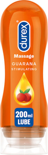 Durex Massage 2 in 1 Guarana Stimulating Κολπικό Λιπαντικό Gel 200ml
