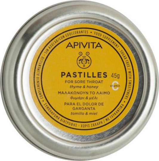 Apivita Pastilles για τον Λαιμό με Θυμάρι & Μέλι 45gr
