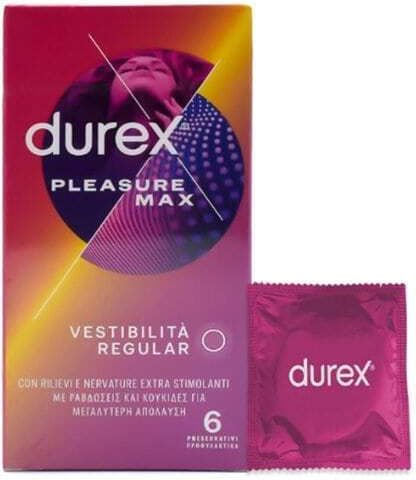 Durex Προφυλακτικά Pleasure Max με Ραβδώσεις 6τμχ
