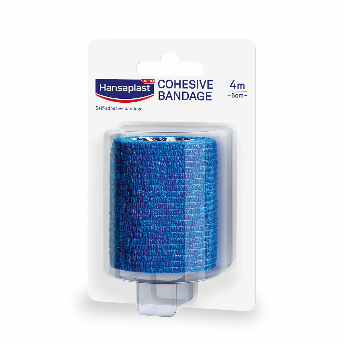 Hansaplast Cohesive Bandage Αυτοσυγκρατούμενος Επίδεσμος 6cm x 4m Μπλε