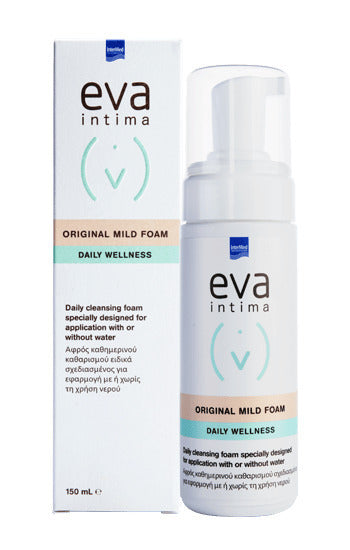 InterMed Eva Original Mild Foam Daily Wellness Αφρός για Καθαρισμό της Ευαίσθητης Περιοχής με Χαμομήλι & Αλόη 150ml