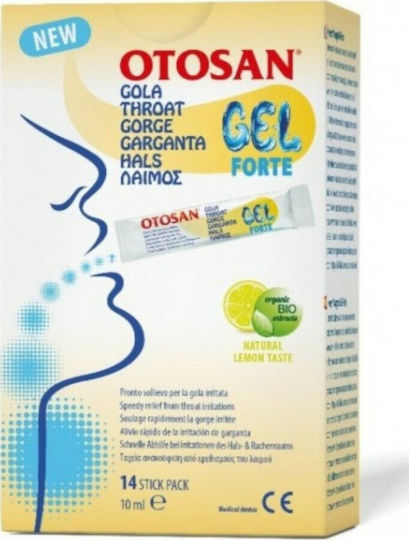 Otosan Gel Forte για Παιδιά & Ενήλικες για Ξηρό Βήχα χωρίς Γλουτένη Λεμόνι 10ml