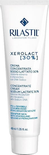 Rilastil Xerolact E Cream Concentrate Cream Sodium Lactate Ενυδατική Κρέμα Ανάπλασης για Ατοπικές Επιδερμίδες 40ml